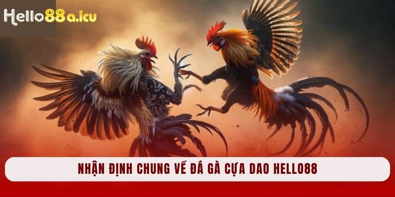 Nhận định chung về đá gà cựa dao Hello88